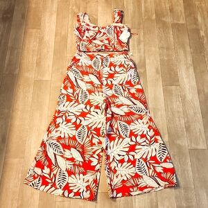 2 piece Leaf print set